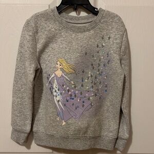 Disney Frozen Gray Sweatshirt with Elsa Design